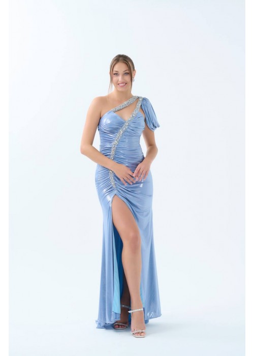 142350 BLUE COCKTAİL DRESS