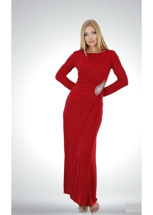 143227 RED COCKTAİL DRESS