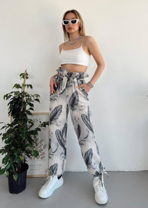 166628 PATTERNED TROUSERS