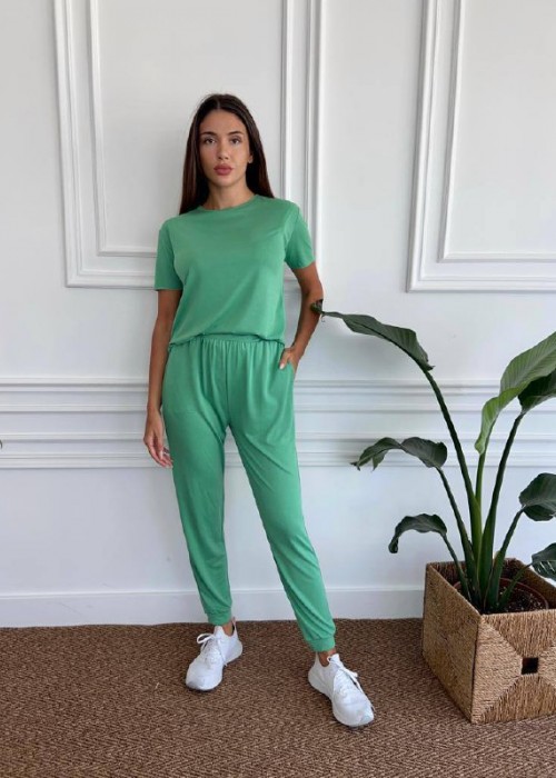 167359 GREEN TRACKSUIT COTTON