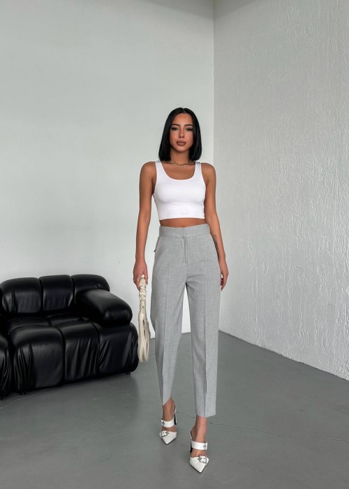 167627 GREY TROUSERS Polyviscon