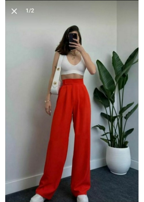 168100 RED TROUSERS