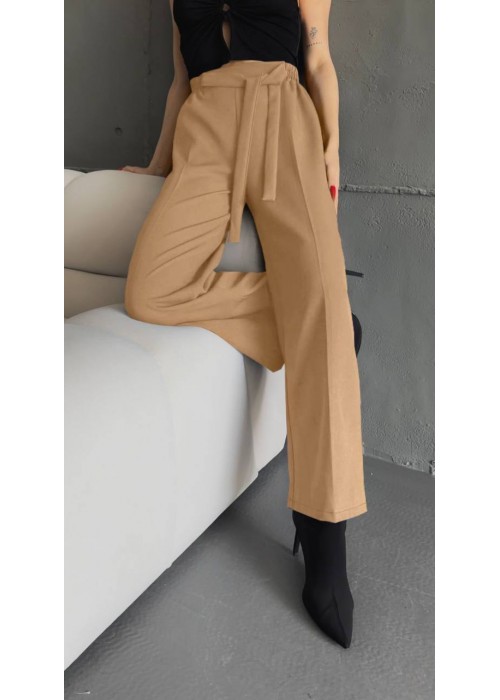 169196 CAMEL TROUSERS Dabil fabric