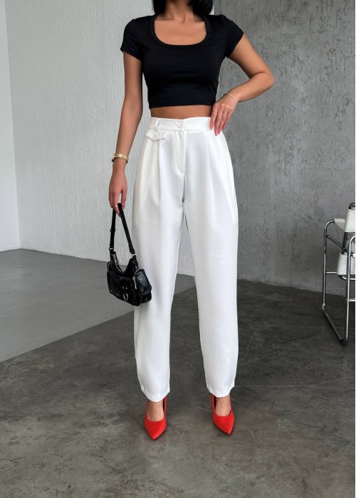 174775 WHITE TROUSERS