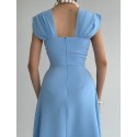 175606 BLUE COCKTAİL DRESS