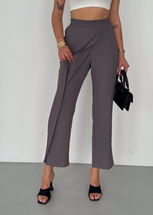 176600 GREY TROUSERS KNITTED LYCRA