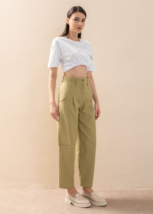176957 GREEN TROUSERS