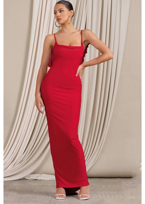 178457 RED DRESS Sandy fabric