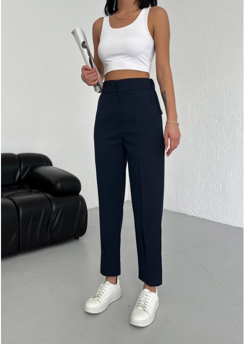 180409 NAVY BLUE TROUSERS Polyviscon