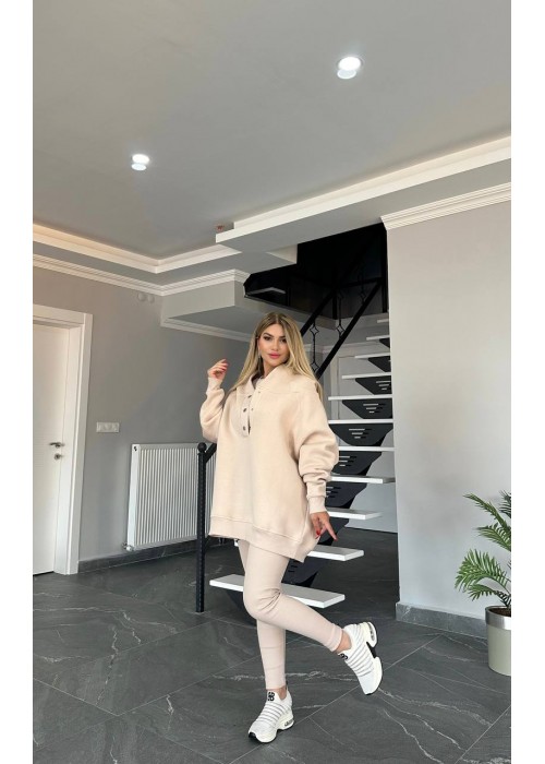 190248 BEJ EŞOFMAN TAKIM 3 İPLİK KUMAŞ