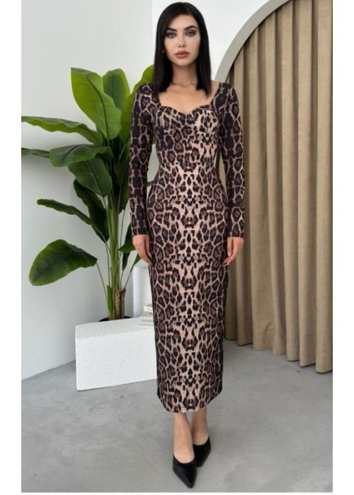 190363 LEOPARD KLEID