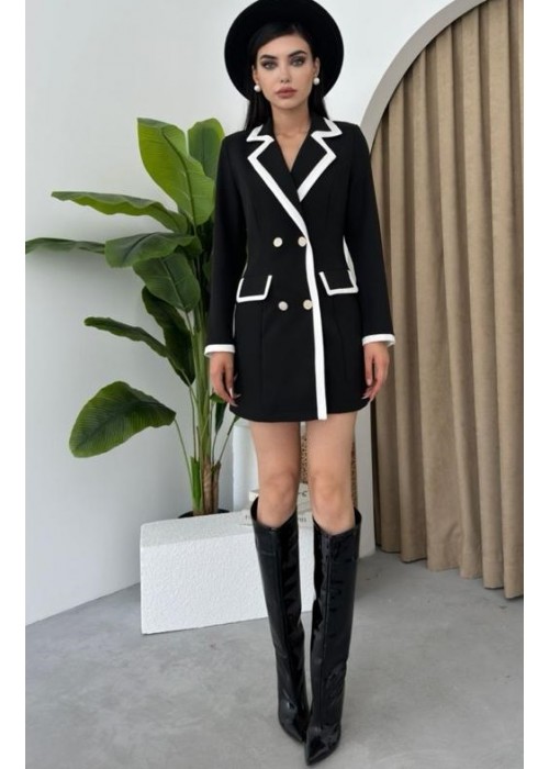 190371 SCHWARZ KLEID Jacke Kleid