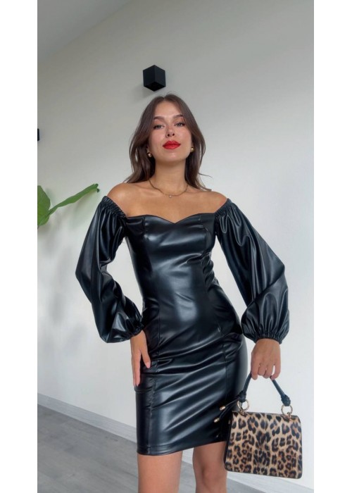 190444 SCHWARZ KLEID HAUT