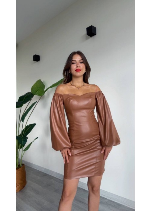 190446 KAFFEE KLEID HAUT