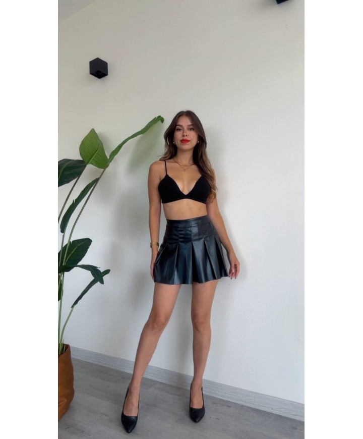 190447 SİYAH ETEK DERİ