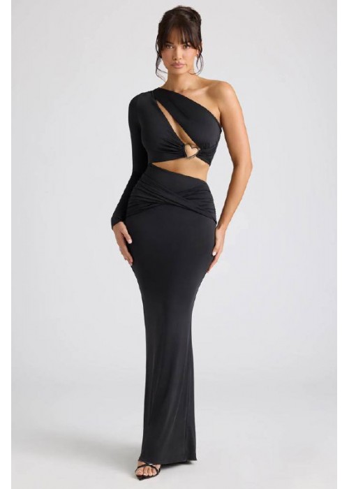 190988 SCHWARZ KLEID Futterkleid.