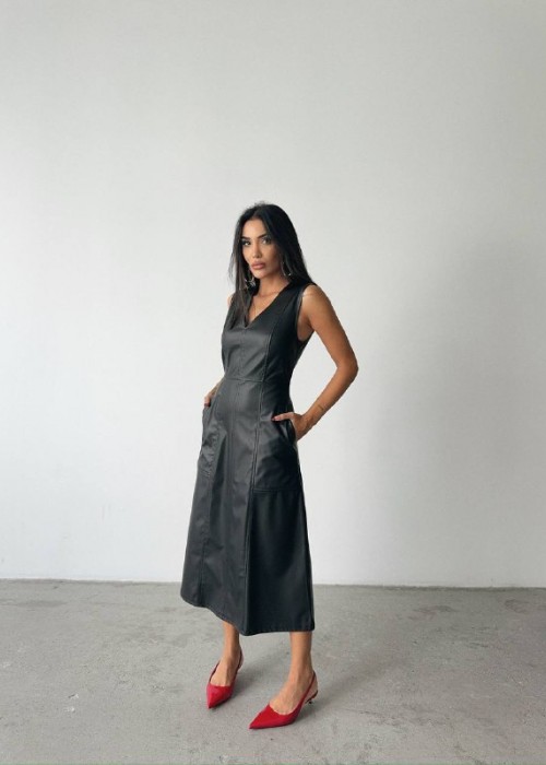 191016 SCHWARZ KLEID HAUT