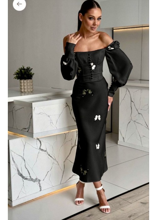 191275 SCHWARZ KLEID JESSICA STOFF