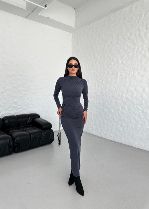 191607 ANTHRAZIT KLEID