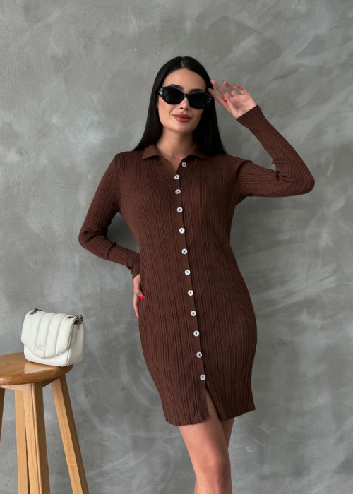 191646 KAFFEE KLEID STRICKWAREN