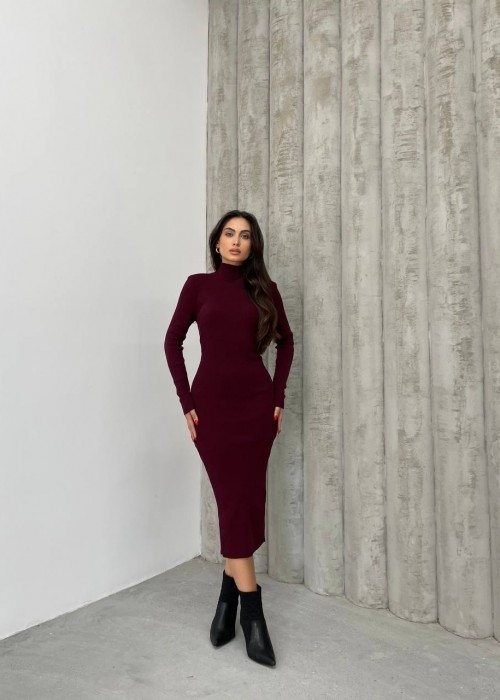 191962 BORDO KLEID STRICKWAREN
