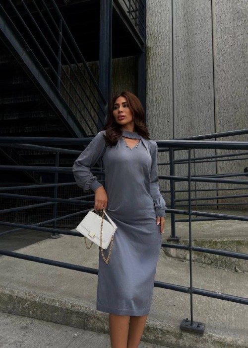 192015 GRAU KLEID