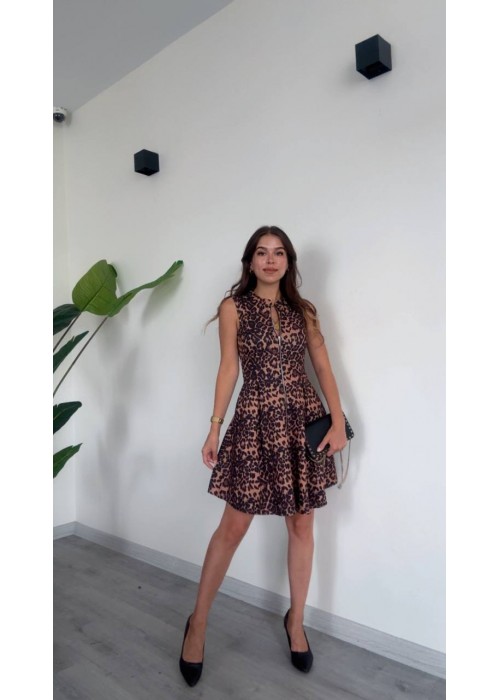 192258 LEOPARD KLEID