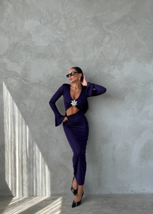 192326 SCHWARZ KLEID MIKROSTOFF