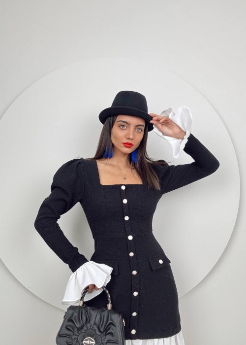192497 SCHWARZ KLEID