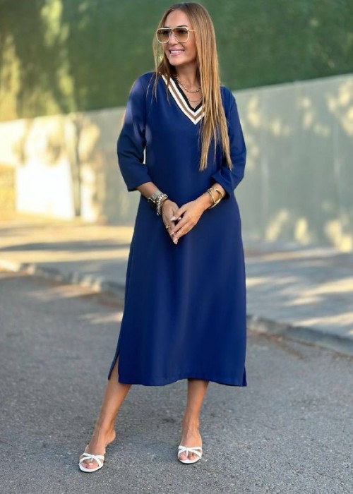 192558 BLAU KLEID