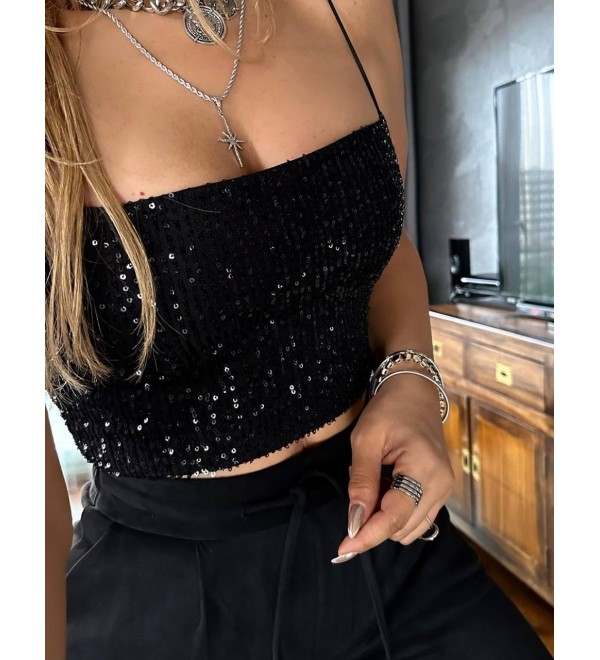 192954 SİYAH BLUZ PUL PAYET SİYAH