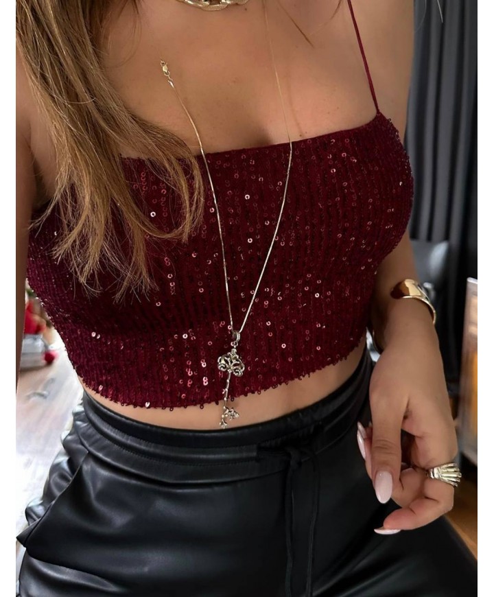 192955 BORDO BLUZ PUL PAYET