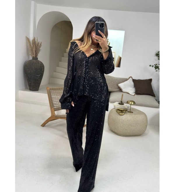 192960 SİYAH TAKIM PUL PAYET SİYAH