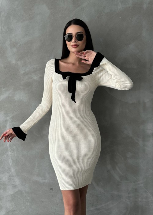 193340 ecru KLEID STRICKWAREN