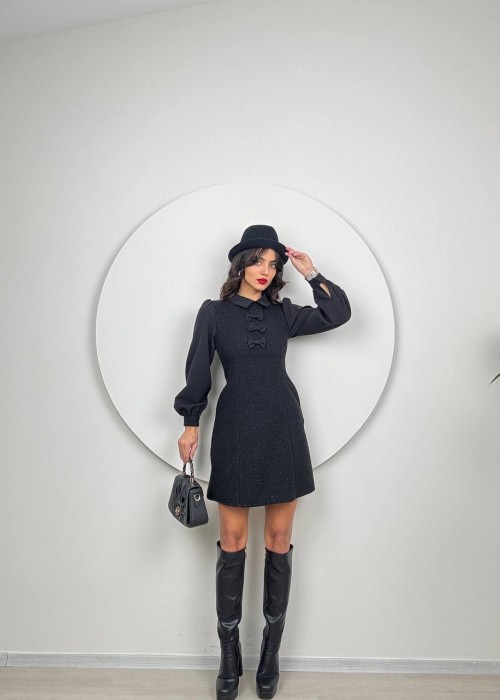 194022 SCHWARZ KLEID