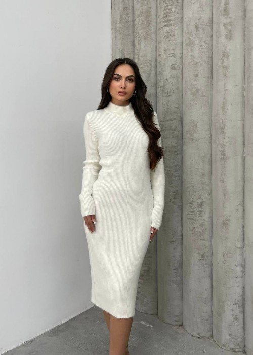 194084 ecru KLEID STRICKWAREN