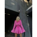 194923 PINK OVERALLS VELVET