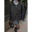 195281 ANTHRAZIT JACKE SAKALLI KAŞE