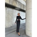 195559 SCHWARZ KLEID MIKROSTOFF