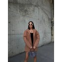 195565 CAMEL COAT STAMP FABRIC