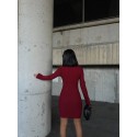 195570 ROT KLEID Osmanischer Stoff