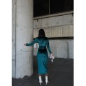 195573 GRÜN KLEID SAMT