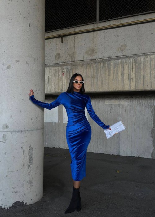 195574 SAKS KLEID SAMT