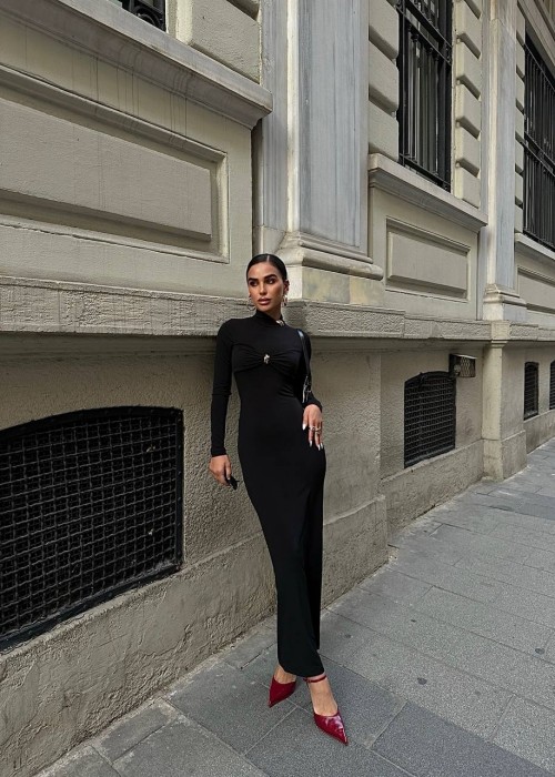 195633 SCHWARZ KLEID