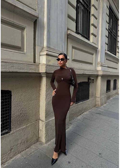 195634 KAFFEE KLEID