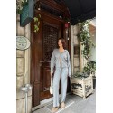 195787 GREY SUİT Steel weaving