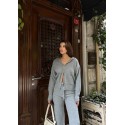 195787 GREY SUİT Steel weaving