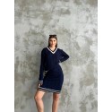 196352 NAVY BLUE SUİT KNITWEAR