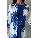 196503 Saks White. KLEID Babel Stoff