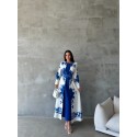 196503 Saks White. KLEID Babel Stoff